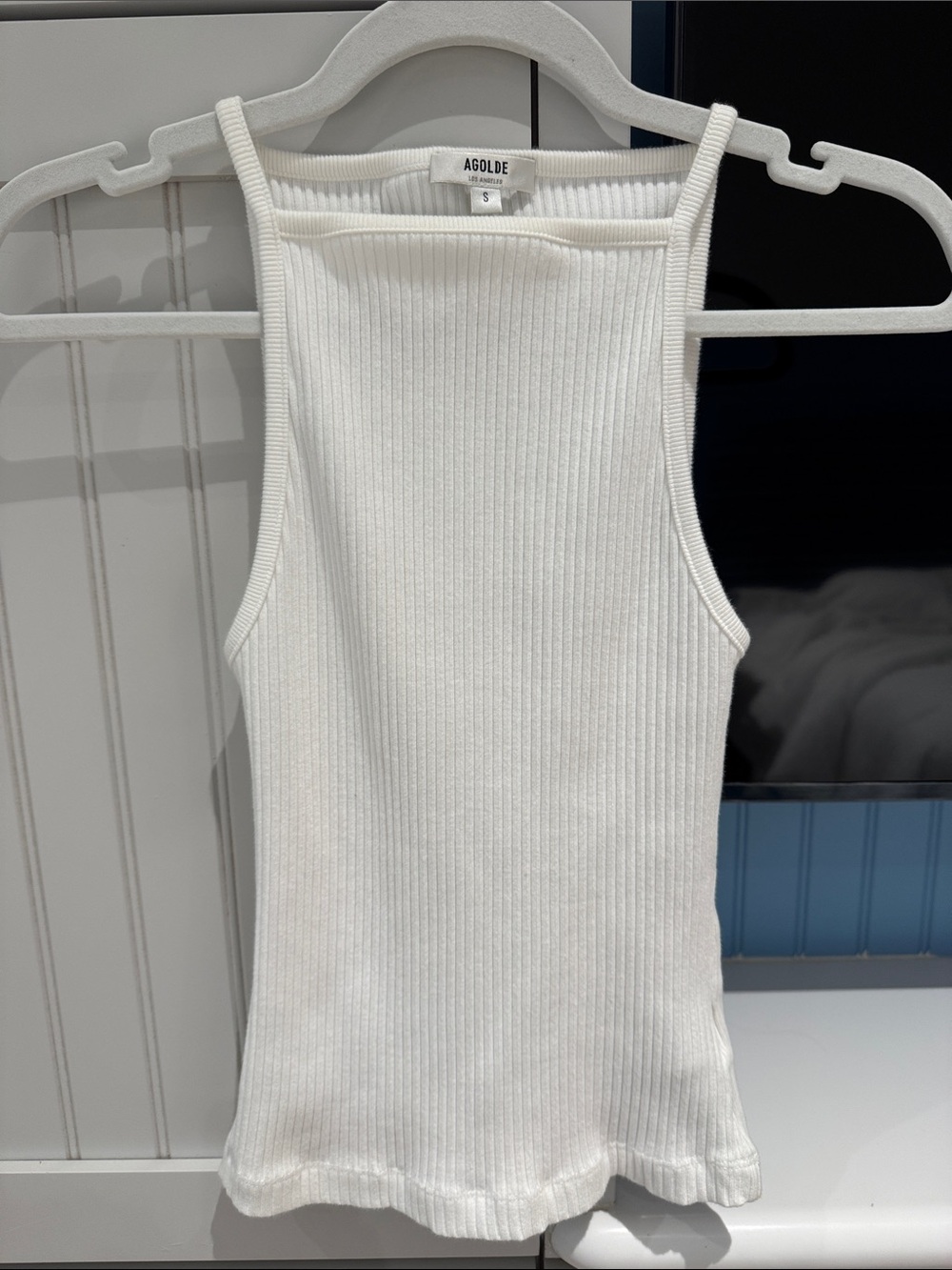 Agolde Ribbed Square-Neck Tank